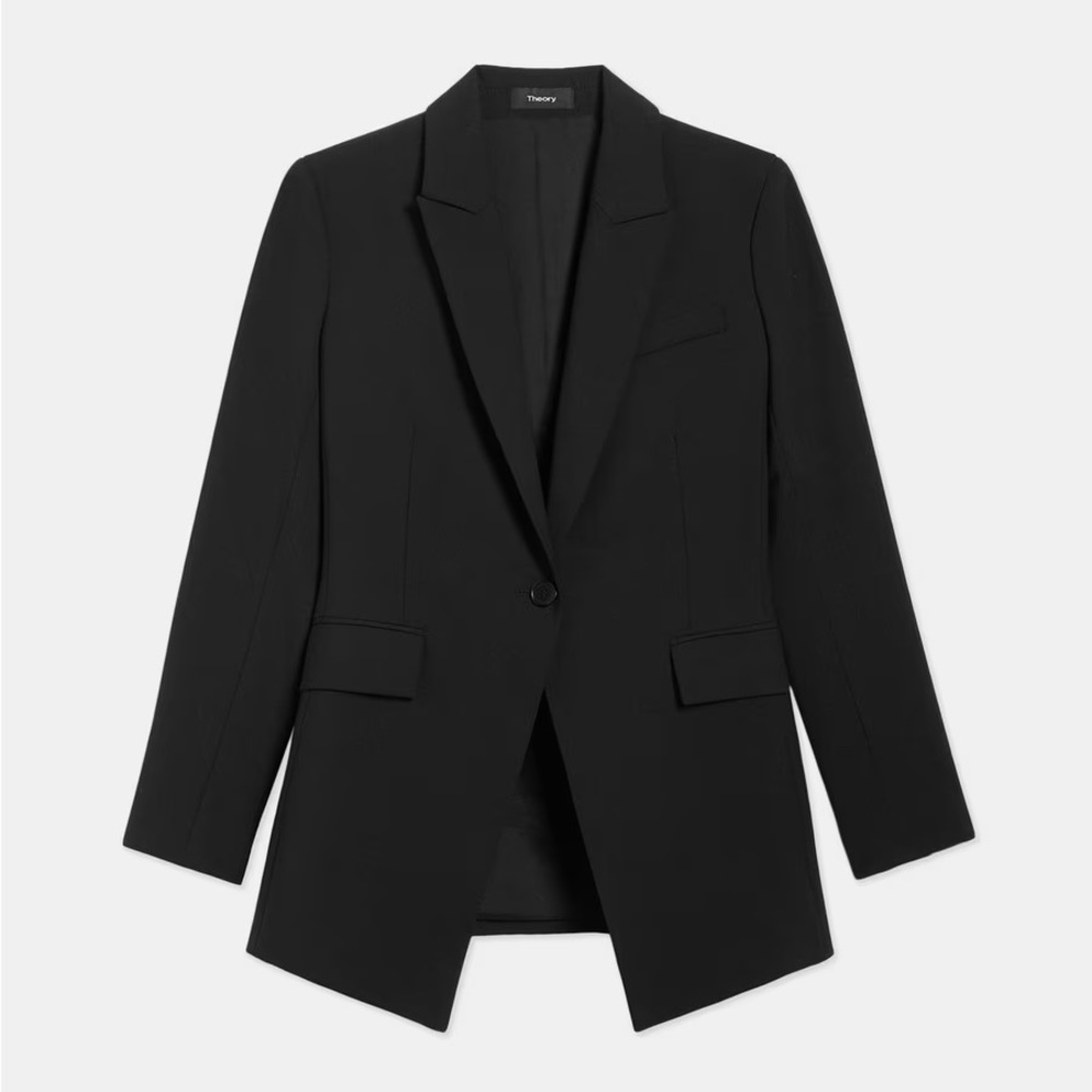 Theory Black Blazer Size 0